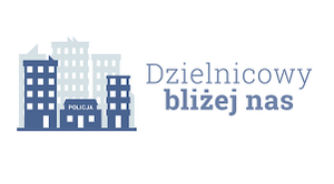 Napis "dzielnicowy bliżej nas".