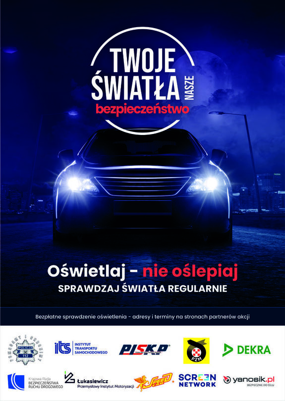 Plakat Twoje Światła – Nasze Bezpieczeństwo.