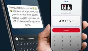 Na ekranie telefonu wyświetla się numer BLIK.