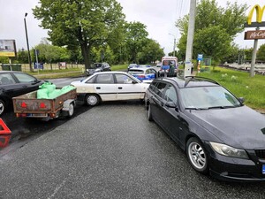 Miejsce zdarzenia drogowego.