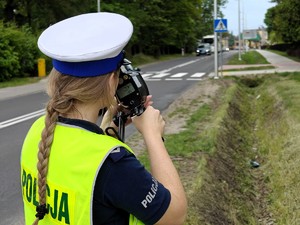 Policyjny dron czuwał nad bezpieczeństwem uczestników ruchu drogowego.