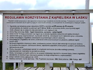 Regulamin kąpieliska.