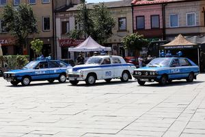 Policjanci na Międzypowiatowych Obchodach Święta Policji w Łasku.