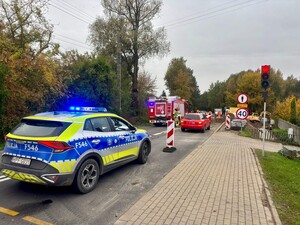 Miejsce zdarzenia drogowego.