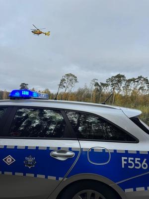 Miejsce zdarzenia drogowego.