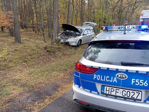 Miejsce zdarzenia drogowego.