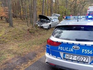 Miejsce zdarzenia drogowego.