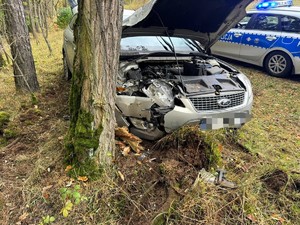 Miejsce zdarzenia drogowego.