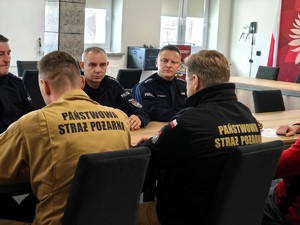 Spotkanie funkcjonariuszy.