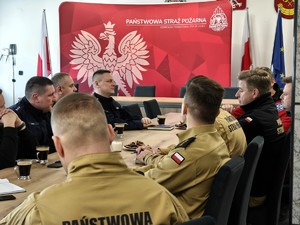 Spotkanie funkcjonariuszy.