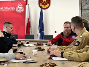 Spotkanie funkcjonariuszy.