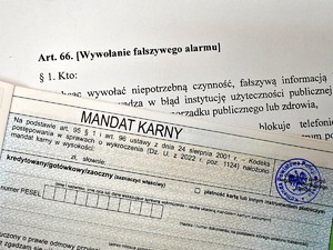 Mandant leży na kodeksie wykroczeń.