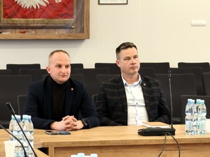 Posiedzenie Powiatowego Zespołu Zarządzania Kryzysowego w Łasku.