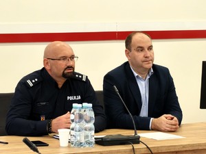 Posiedzenie Powiatowego Zespołu Zarządzania Kryzysowego w Łasku.