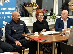 Debata w siedzibie Łaskiej Spółdzielni Mieszkaniowej.