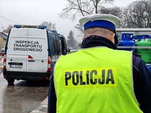 Funkcjonriusze kontrolują pojazdy w ramach działań "Odpady i Waga".