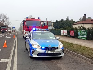 Miejsce zdarzenia drogowego.