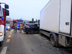 Miejsce zdarzenia drogowego.