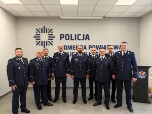 Pożegnanie Zastępcy Komendanta Powiatowego Policji w Łasku.