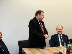 Odprawa roczna podsumowująca pracę Komendy Powiatowej Policji w Łasku w 2025 roku.