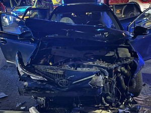 Miejsce zdarzenia drogowego.