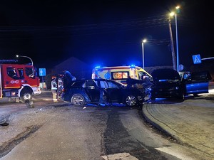 Miejsce zdarzenia drogowego.