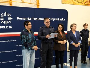Powiatowy etap policyjnego turnieju dla uczniów szkół średnich.