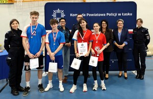 Powiatowy etap policyjnego turnieju dla uczniów szkół średnich.