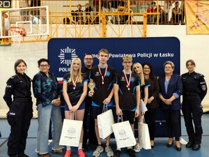 Powiatowy etap policyjnego turnieju dla uczniów szkół średnich.