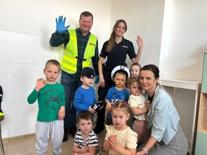 Policjanci z Łasku odwiedzili przedszkolaki.