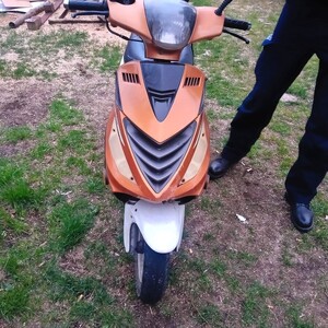 Zatrzymany do kontroli motorower.