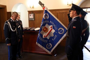 Powiatowe Obchody Święta Policji w Łasku.