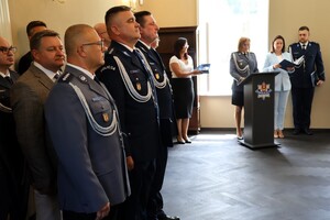 Powiatowe Obchody Święta Policji w Łasku.